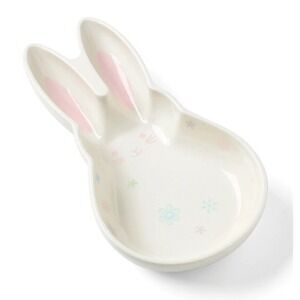 Oneida Entertain‎ 365 Bunny Hop Bunny Platter 12.4 in NIB Porcelain